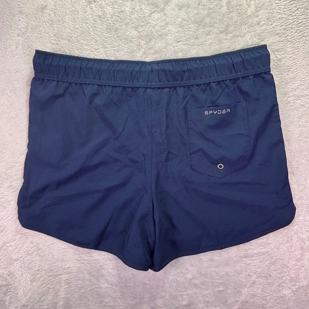 NWT Spyder Mens Swim Trunks XL Navy Blue SL3KS92 Quick‎ Dry Board Shorts